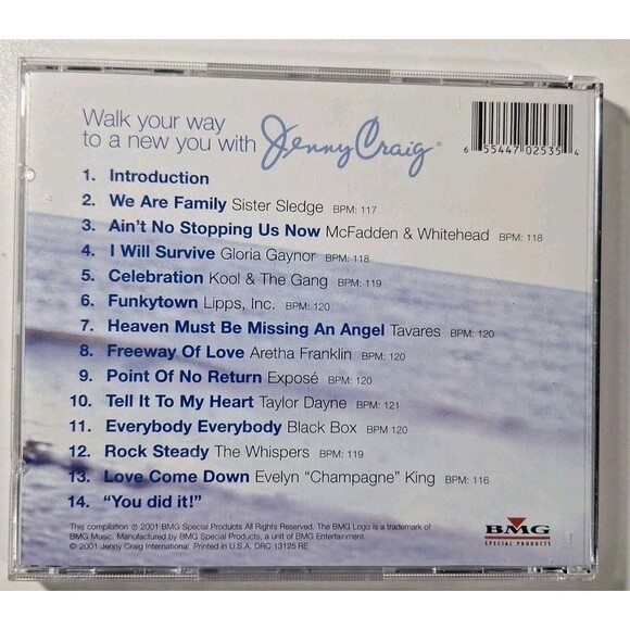 Jenny Craig Walk Your Way To A New You by Various (CD, 2001 BMG) - Picture 2 of 3